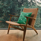 Criss Cross No.1 : Green Criss Cross Printed Cushion