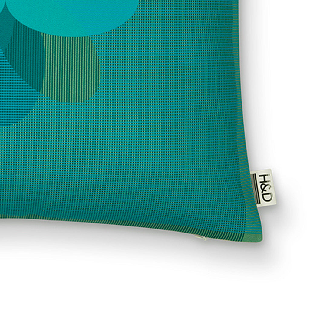 Flower Pop No.1 : Green floral cushion