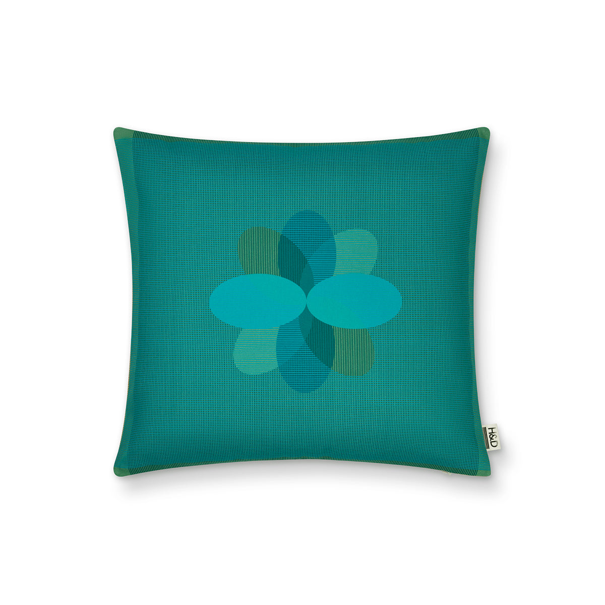 Flower Pop No.1 : Green floral cushion