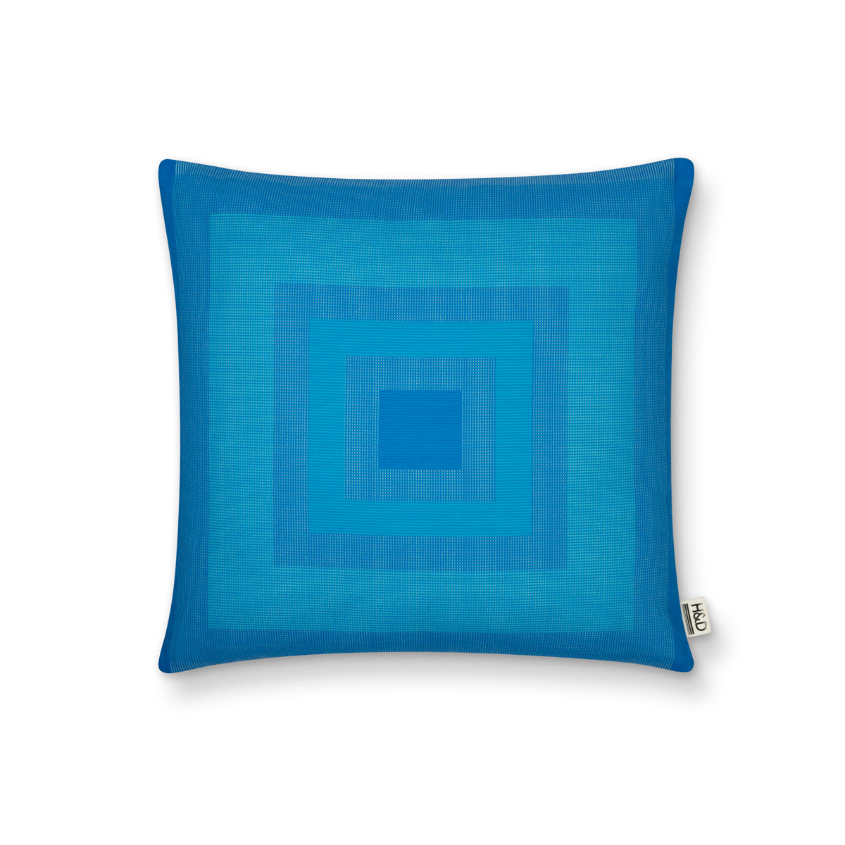 Square No.2 : Square Blue print cushion