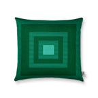 Square No.1 Square Green Print Cushion