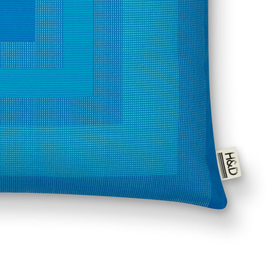 Square No.2 : Square Blue print cushion