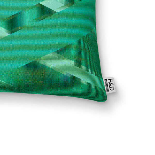 Criss Cross No.1 : Green Criss Cross Printed Cushion