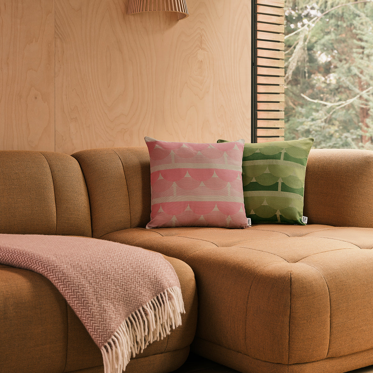 Sussex Tiles No.1 : Green Print Cushion