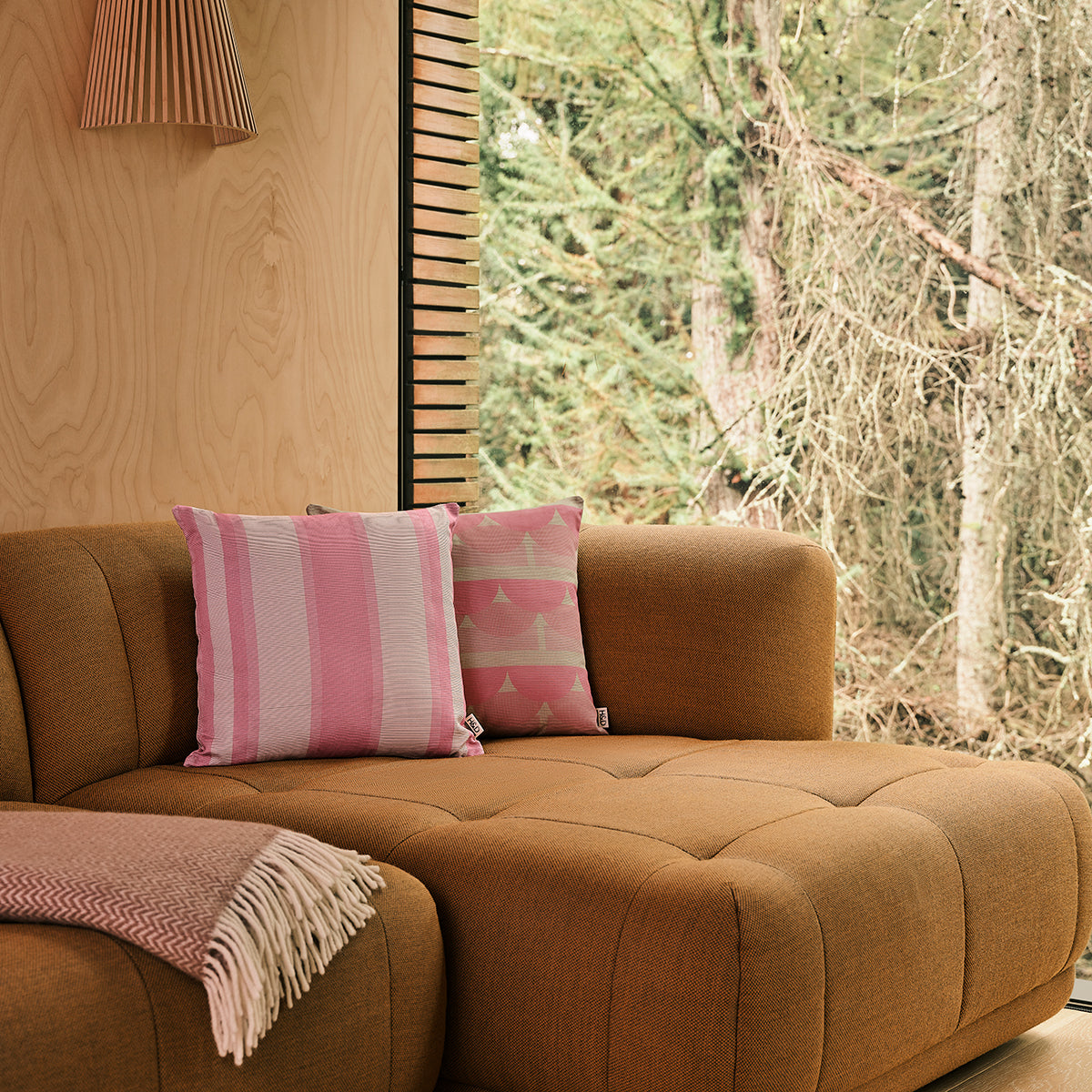 Stripes No.2 : Pink Stripe Cushion